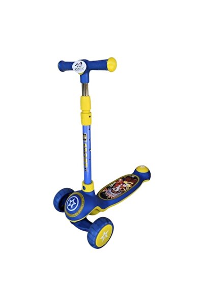 NOVOKIDS Mini Scooter 9080 with Light-Up Silicone Wheels, Adjustable Handle
