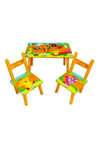 NOVOKIDS Children's Table and Chairs Set Novokids™ My First Table, Orange