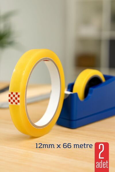 Transformacion 2 li Para Bandı Büyük Makinelere 12MM 66 mt Selobant – Şeffaf ...