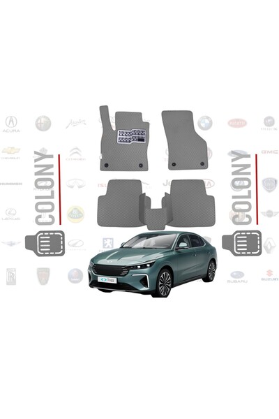 COLONY TOGG T10F Uyumlu EVA Paspas Tam Set–Araca Özel,Su Geçirmez,Kolay Monta...