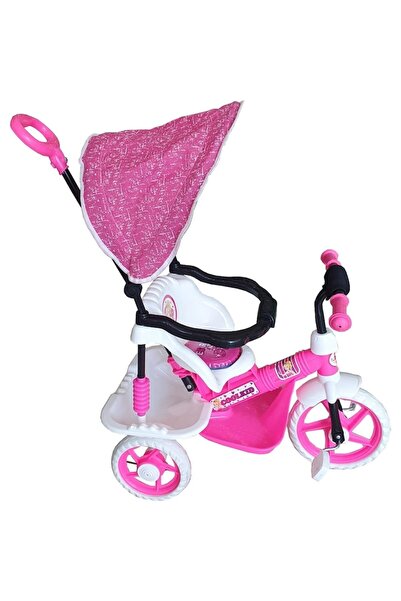 NOVOKIDS Children's Tricycle Cool Kid with Canopy, Rubber Foam Wheels, Parental Control Handle, Max