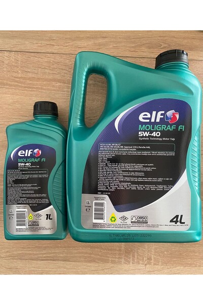 ELF Molıgraf fI 5W-40 Tam Sentetik Motor Yağı (4L + 1L) 5L - 2025