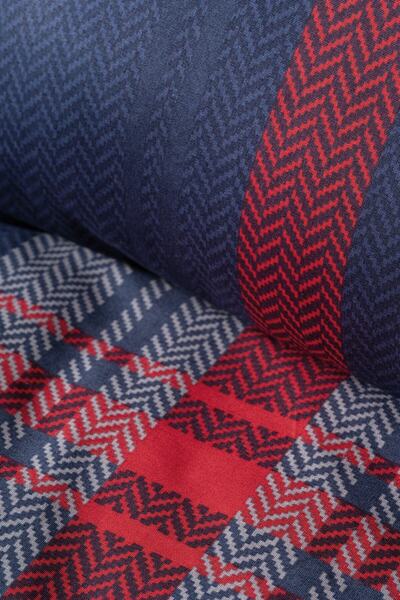 ŞENER HOME Cottobox Masculine Single Duvet Cover Set Abel Red