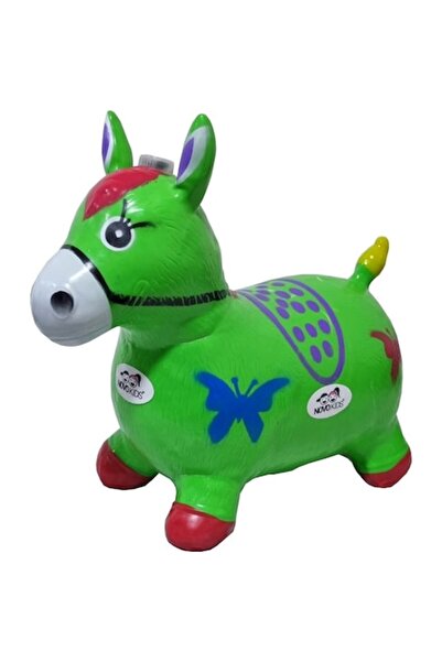 NOVOKIDS Măgar săritor gonflabil, cu sunete și lumini, 55x50x25 cm, pentru in...