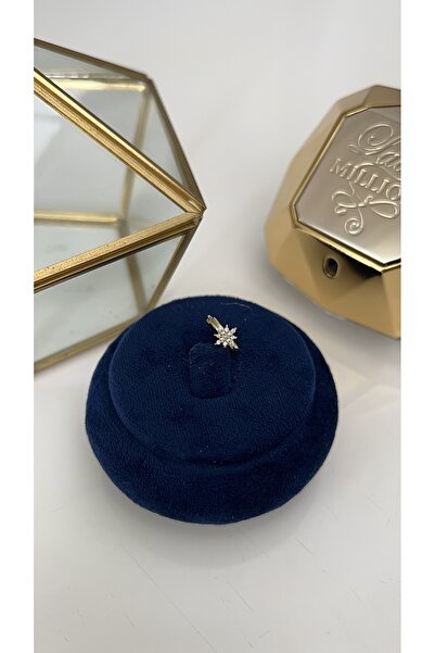 SU PERİSİ TAKI BİJUTERİ Cerrahi Çelik Gold Zirkon Taşlı Kuzey Yıldızı Halka M...