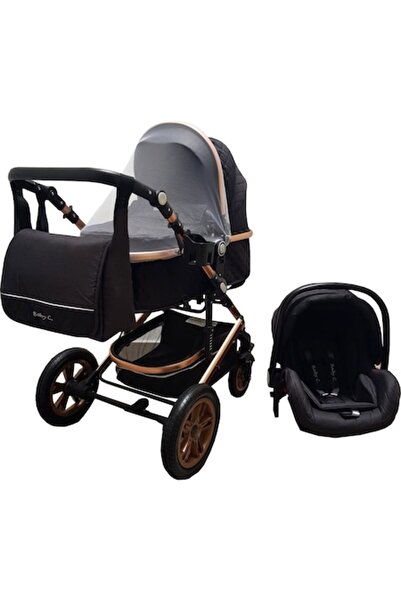 Baby Care 3-în-1 PRO 530, Cărucior cu geantă pentru bebeluși, Cadru din alumi...