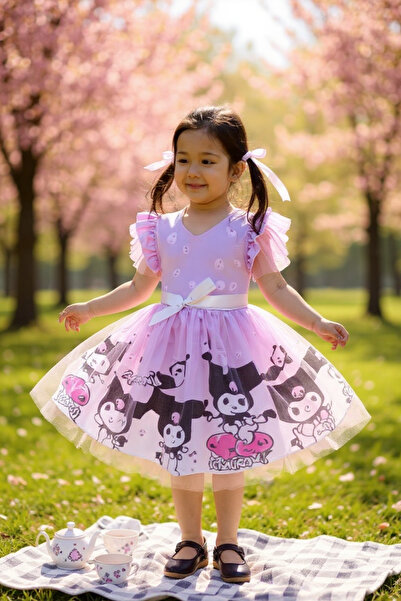 MİLAYS LİFE HOME COLLECTİON KUROMİ TÜLLÜ ÇOCUK ELBİSESİ DOĞUM GÜNÜ PARTİ KOSTÜMÜ
