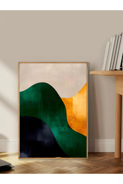 Tuba Decor Tablo dintr-o singură bucată cu rame din lemn pentru sufragerie, sufragerie, bucătărie