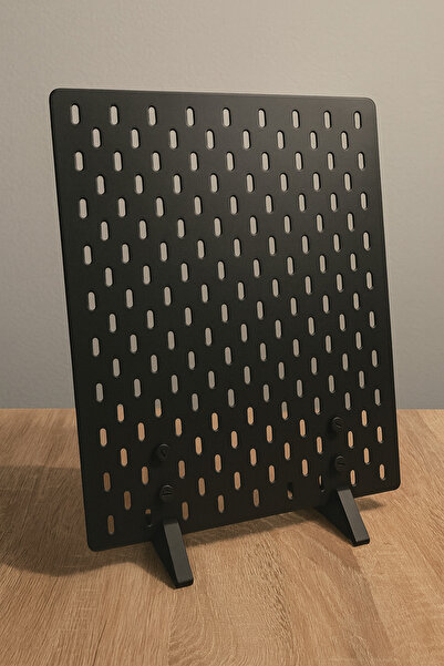 TechnoLoby Skadis Pegboard Çok Amaçlı Pano için STAND siyah (SADECE STAND 15x15 cm)