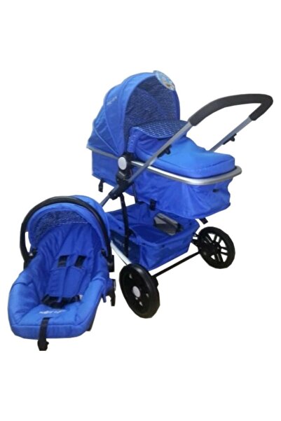 Baby Care Cărucior 3 în 1 Baby Care™ PRO YK, cadru din aluminiu, landou convertibil, scaun auto, spătar reglabil