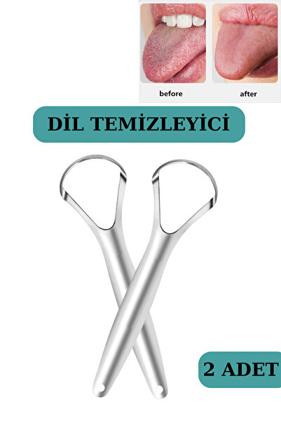 Uni zer 2 Adet Yetişkinler ve Çocuklar İçin Dil Kazıyıcı Ağız Bakım Dil Temiz...