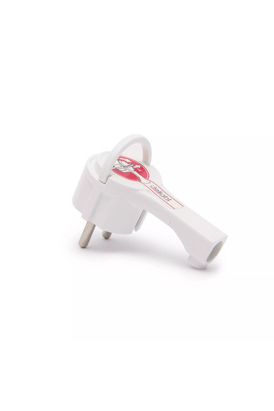 DELIGHT SCHUKO male plug 250V 50Hz 16A white 90 degrees