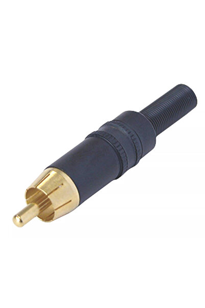 OEM Conector phono aurit negru Neutrik