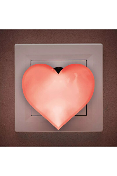 Phenom Lumina de veghe model inima rosu 7LED 1W 58x61x61mm