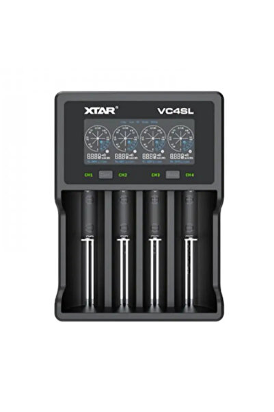 OEM Universal charger LI-ION NI-MH NI-CD 1-4pcs QC3.0 LCD screen USB XTAR VC4SL