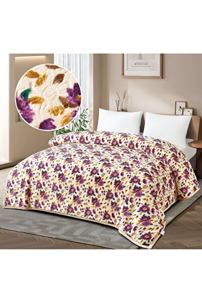 SNOOZYL A double blanket with a floral design to provide warmth and elegance. 5 kg, size 210*230 cm.