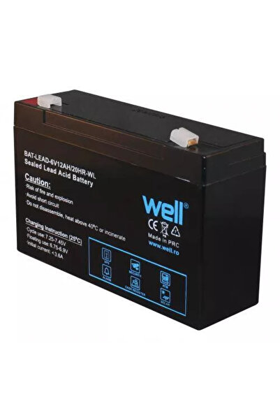 OEM Acumulator plumb acid 6V 12AH Well 151x94x50mm