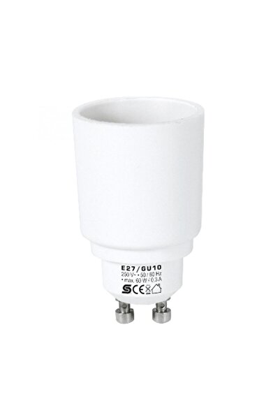 Home by Somogyi Πρίζα προσαρμογέα E14 θηλυκή σε GU10 αρσενική 60W 0.3A λευκό