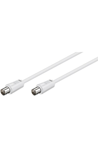 OEM Cablu COAXIAL TV antena 5m tata-tata 75 ohm 70DB Dublu ecranat CCS alb 68...