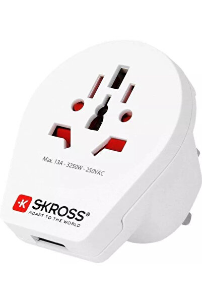 OEM Adaptor priza Skross Universal World - UK cu USB 1.500261
