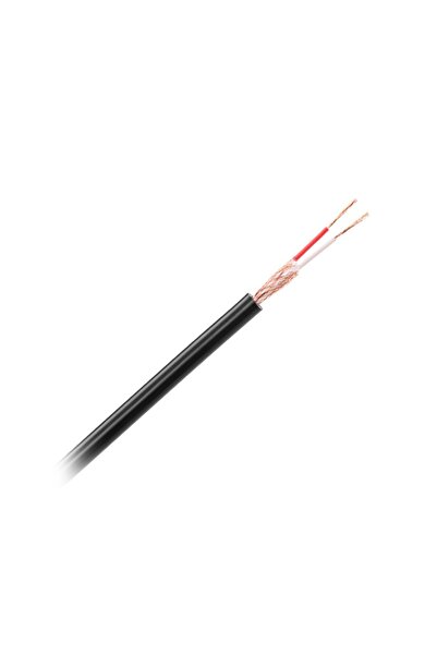 OEM Cablu stereo pentru microfon 2x 20fire Cupru x0.12mm 6mm negru Azusa KAB0...