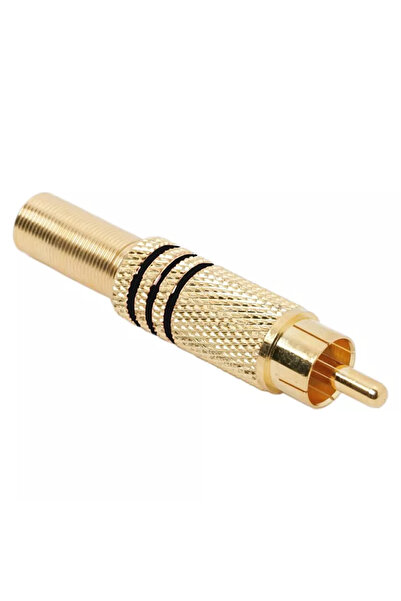 OEM Mufa RCA aurita inel negru tata cablu maxim 6mm