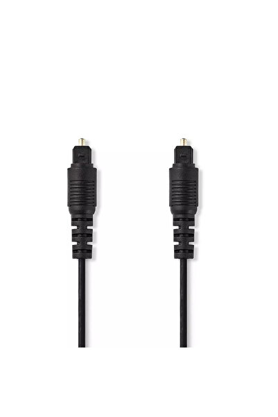 OEM Оптичен аудио кабел 1м Toslink мъжки - Toslink мъжки 1м черен Nedis