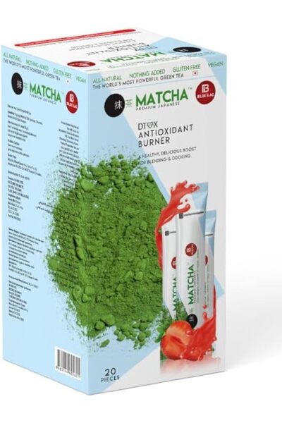 Matcha Premium Japanese شاي الماتشا الياباني لحرق الدهون وإزالة السموم