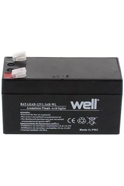 OEM Lead acid battery 12V 1.3AH Well BAT-LEAD-12V1.3AH-WL