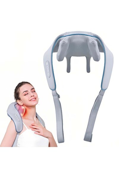 HYX جهاز تدليك الرقبة، جهاز تدليك شياتسو للرقبة والظهر بالحرارة، جهاز تدليك كهربائي للظهر والكتف