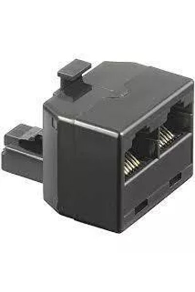 OEM Goobay RJ45 dad to 2x RJ45 mum adapter black