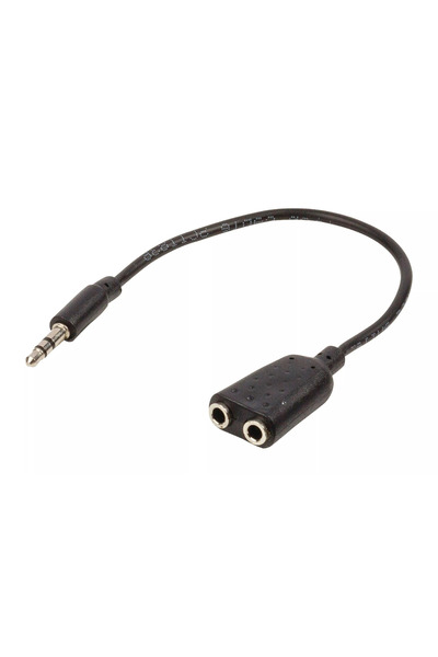 OEM Stereo audio splitter 3.5 mm male - 2x 3.5 mm female 0.2m Valueline