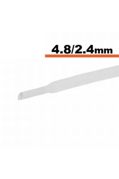 OEM White heat shrink tube 4.8mm/ 2.4mm 0.5m