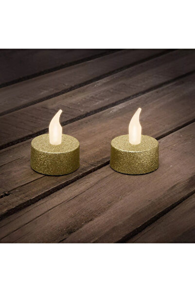 OEM Gold-plated LED flame illusion lamp with batteries included 2pcs