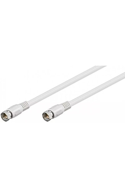 goobay Cablu antena satelit F tata - F tata 10m alb