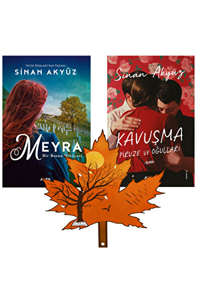 Alfa Yayınları Sinan Akyüz - Meyra -ve- Kavuşma - Piruze ve Oğulları - 2kitap yanında yaprak ayraç ile