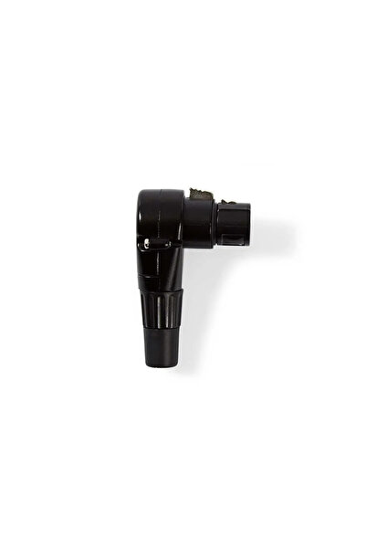 OEM Conector XLR 3-pini mama 90 grade negru Nedis COTP15903BK