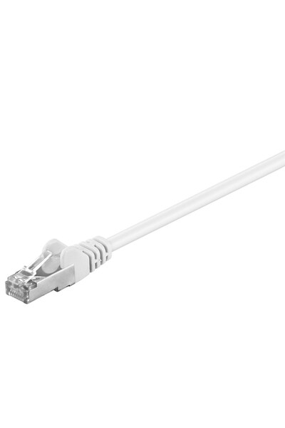 OEM Cablu CAT5e FTP RJ45-RJ45 1m ecranat alb Goobay