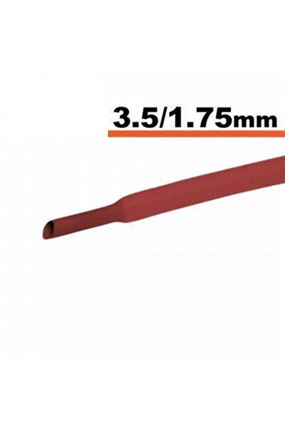 OEM Червена термосвиваема тръба 3,5 мм/ 1,75 мм 0,5 м