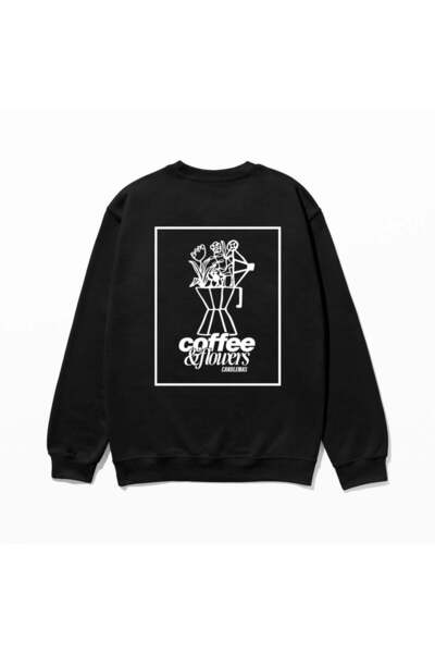 SVART WEAR سترة رياضية مطبوعة 100% قطن بمقاس كبير عصرية أنيقة ومرحة مع طباعة