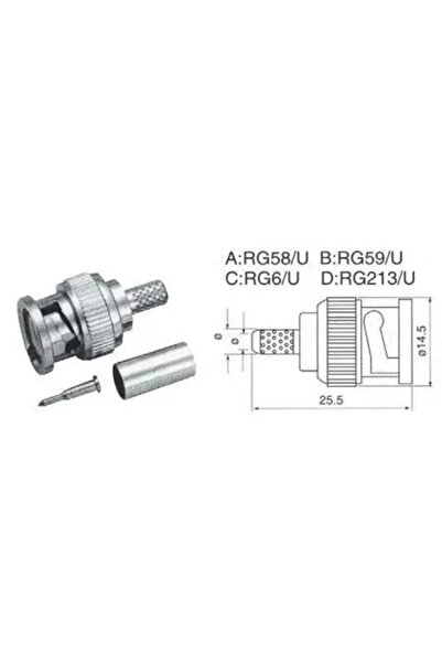 OEM BNC male plug RG6U