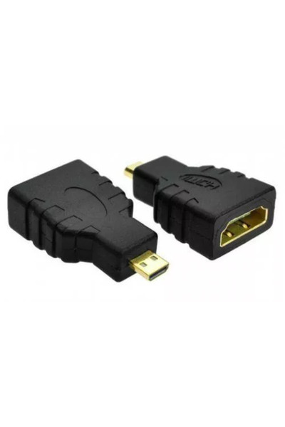 OEM Adaptor HDMI mamă - micro HDMI tată aurit Well