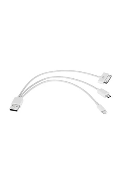 OEM Cablu adaptor 3 în 1 USB la mini USB micro USB iPhone 30 pini