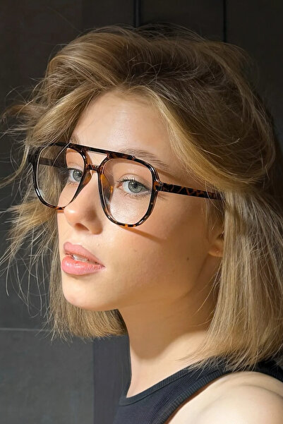 BAPPİR Optical Compatible Blue Light Protected Leopard Frame Lenses Replaceable Glasses Blue Block