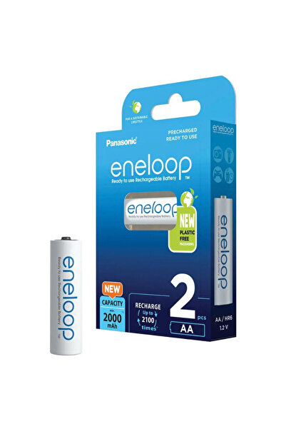 OEM Panasonic Eneloop set acumulatori Ni-MH AA R6 2000mA 2100 cicluri 2buc BK...