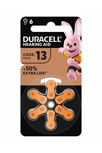OEM Батерии за слух 13 DURACELL цинк-въздушни 1.45V PR48 6 бр.