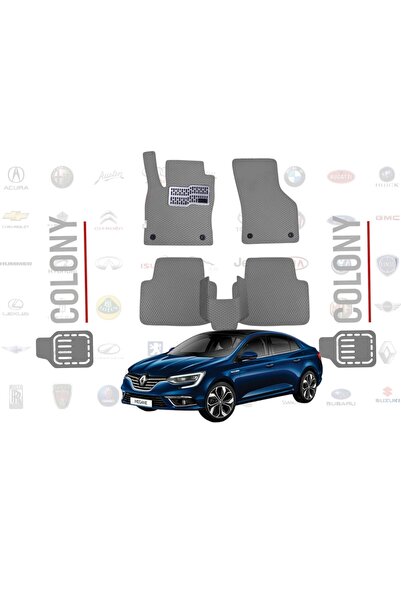 COLONY Renault Megane 4 Uyumlu EVA Paspas Tam Set–Araca Özel,Su Geçirmez,Kola...