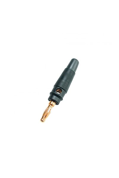 OEM Conector tip banana 4mm tata negru aurit HOME