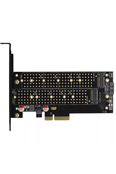 OEM Internal Adapter PCEM2-D PCI-E 3.0 4x - DUAL M.2 SSD (NVMe + SATA) Voltage Dual SSD AXAGON