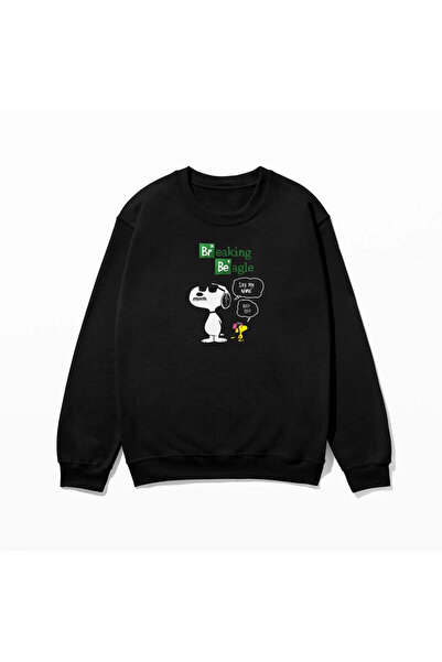 SVART WEAR Суитшърт с принт 100% памук Овърсайз Моден Забавен суитшърт с принт